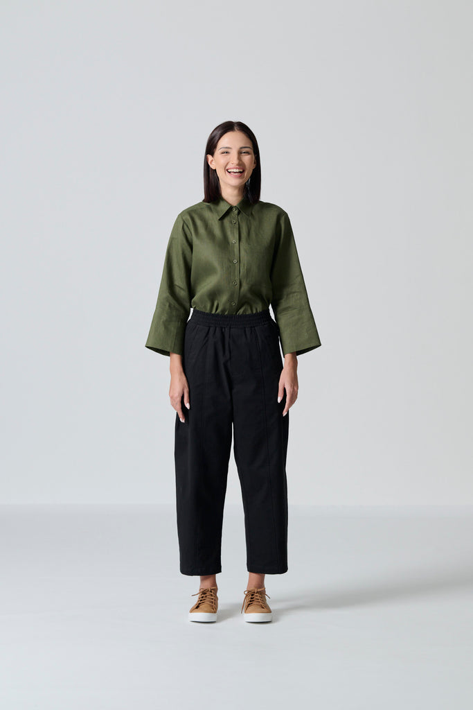美品✨現行✨Lisiere アパルトモン　Linen Wrap Skirt 麻 Thaba Chartreuse Linen Wrap Skirt – Amanda Laird Cherry